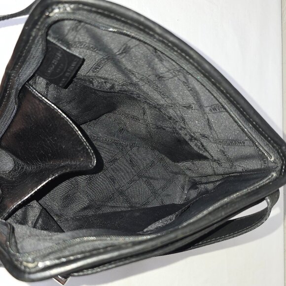 Vintage Longchamp Roseau Small Black Grain Leather Crossbody Shoulder Bag AS IS - Picture 8 of 13